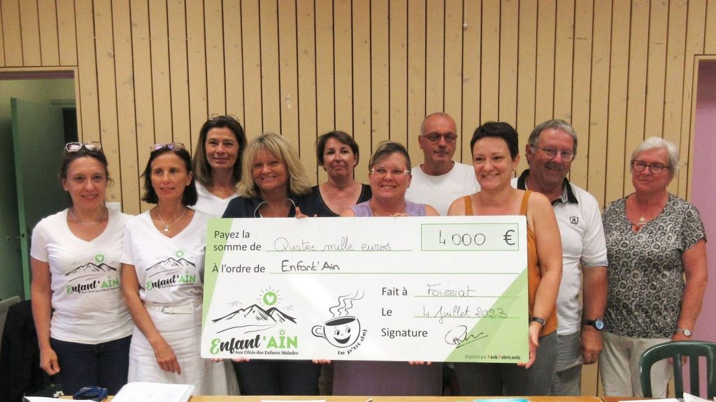 REMISE DE CHÈQUE PTIT DÉJEUNER FOISSIAT