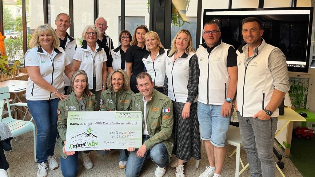 REMISE DE CHÈQUE MARATHON DES SABLES